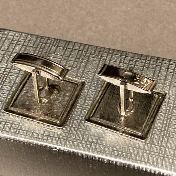 Cufflinks!Comedy and tragedy silver tone. - Picture 4 of 4